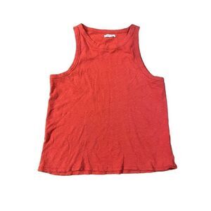 Madewell red orange tank top modal cotton blend size XL